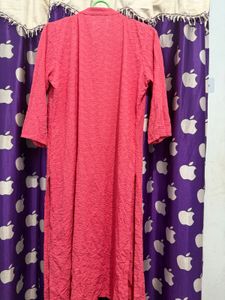 Full body Pink Embroidered Kurta