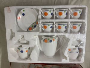 🆕Bone China Tea Set, 18 Pieces