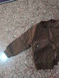 Stylish Brown Designer Print Jacket
