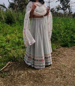 Designer embroidered lehenga choli with n
