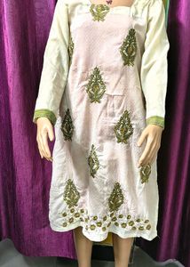 Embroidered Kurta creamy