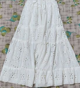 Bohemian Broderie Anglaise Maxi Skirt