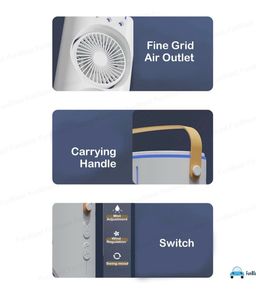 Dual Fan Tower Air Conditioner with Remote