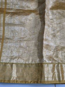 Elegant Yellow Saree with Floral Border