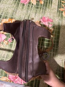 Leather Stylish Brown &amp; Tan Shoulder Bag
