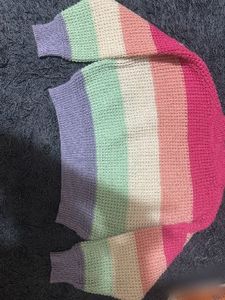 Rainbow Knit Sweater