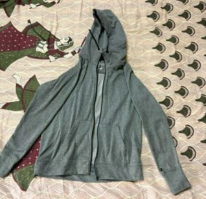Grey Champion Zip-Up Hoodie