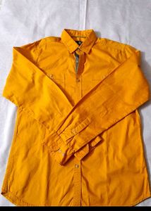 Men's Orange Casual Shirt