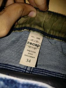 Recap Women Blue Skinny Fit Jeans | Waist 34 inch