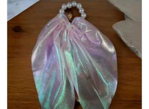 Korean Bow Stylish Pearl Scrunchie
