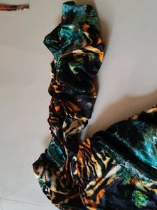 Animal Print Ruched Mini Dress