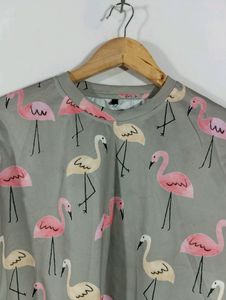 Grey Printed Casual Top (Women)