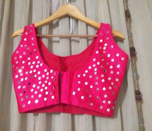 Rani Pink Raw Silk Blouse