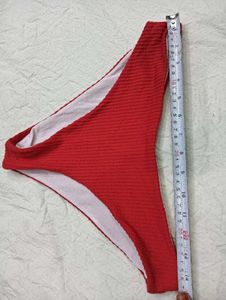Red Textured 🤎Bikini Bottoms