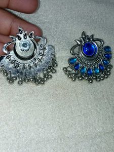 Boho Blue Stone Dangle Earrings