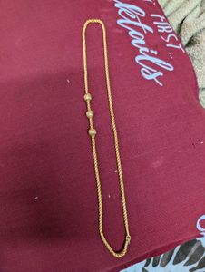 Anti tarnish- Gold Plated Chain long chai