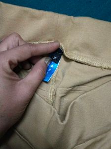 Beige Pants with Stud Details