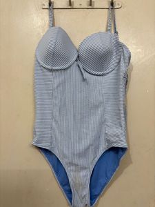 Striped One Piece Swimsuit