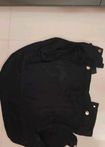 Black denim jacket