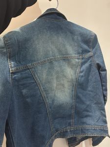 Cropped Cool Blue Denim Jacket