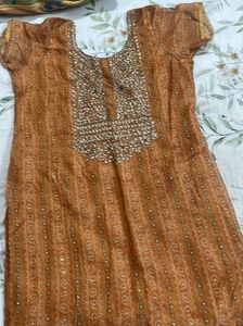 Ethnic Kurta with Embellishments