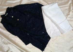 Elegant Sequined Kurta with Pants