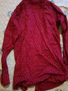 Stylish Red Printed Shirt
