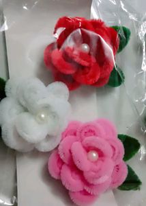 Set of 6 Floral Hair Clips