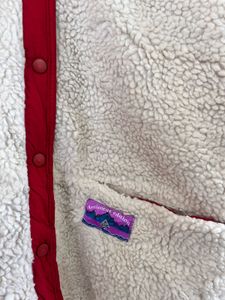 Two side Red &amp; Cream Fleece Jacket