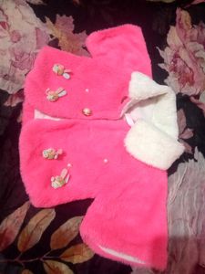 Cute Pink Kids' Outfit winter woolen sweater