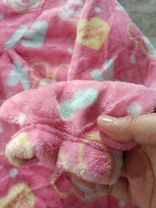 Cute Pink Fluffy Pajama Top