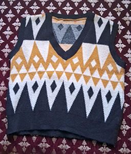 Geometric Knit Vest