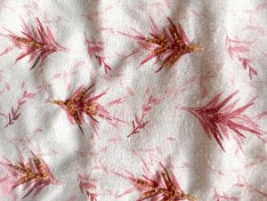 White Kurta with Pink Print