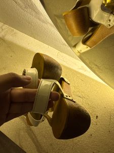 classy cream sandles