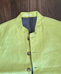 Lime Green Nehru Jacket