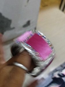 Pink &amp; Silver Cuff Bracelet