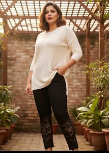 Lace Detail Casual leggings