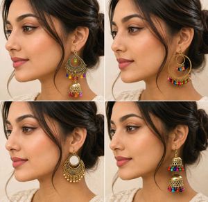 Boho Jhumka Earrings Set