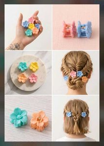 Cute Flower Claw Clips set of 12