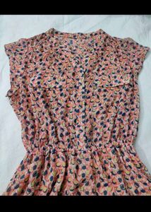 Chic Floral Print A-Line Dress