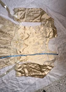 Elegant Cream Lace Lehenga gown Set