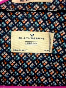 BlackBerrys Men's Printed Long Sleeve Shirt