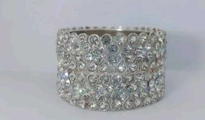 Silver Stone Metal Bangles..
