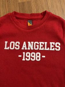 Red Los Angeles 1998 Crop Top