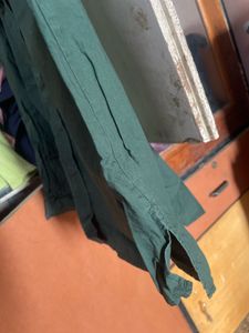 Stylish Green Collared Top