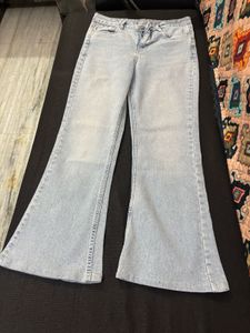 Light Wash Flared Jeans