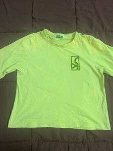 Benetton Neon Green Tee