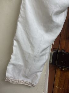 Elegant White Embellished Ethnic Gown