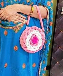 Crochet Flower Handbag