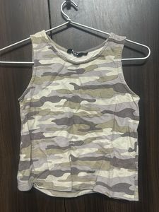 Camouflage Print Tank Top